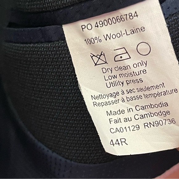 MICHAEL KORS Mens Wool Blue Suit Jacket Blazer - Picture 10 of 10